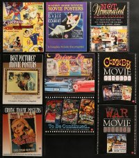 9d312 LOT OF 9 BRUCE HERSHENSON SOFTCOVER MOVIE BOOKS 1995-2002 filled with color poster images!