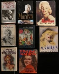 9d316 LOT OF 8 MARILYN MONROE HARDCOVER BOOKS 1960s-1990s illustrated biographies of the legend!