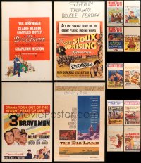9d004 LOT OF 14 FORMERLY FOLDED WINDOW CARDS 1950s great images from a variety of movies!