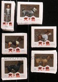 9d291 LOT OF 6 ISLE OF DOGS ACTION FIGURES 2018 Wes Anderson fantasy, cool toys!