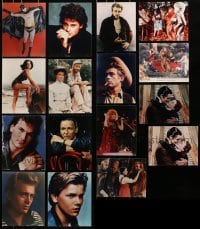 9d295 LOT OF 16 COLOR 8X10 REPRO PHOTOS 1980s great portraits of Hollywood celebrities!
