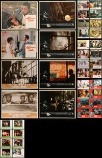 9d190 LOT OF 40 LOBBY CARDS FROM MOVIES STARRING BLACK ACTORS 1970s incomplete sets of cards!