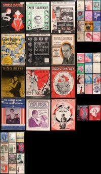 9d209 LOT OF 50 SHEET MUSIC 1910s-1970s great songs from a variety of different movies!