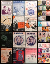 9d210 LOT OF 47 SHEET MUSIC 1920s-1950s great songs from a variety of different movies!