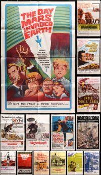 9d121 LOT OF 19 FOLDED ONE-SHEETS 1960s-1970s great images from a variety of different movies!