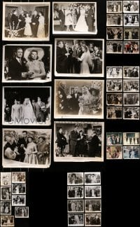 9d260 LOT OF 44 8X10 STILLS SHOWING WEDDING SCENES 1940s-1970s from a variety of movies!