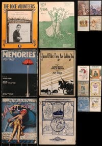 9d227 LOT OF 16 10.5X13.75 SHEET MUSIC 1900s-1910s a great variety of different songs!