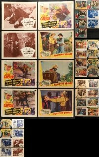 9d191 LOT OF 39 WESTERN LOBBY CARDS 1930s-1960s incomplete sets from several cowboy movies!