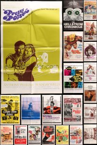 9d118 LOT OF 22 FOLDED ONE-SHEETS 1960s-1970s great images from a variety of different movies!