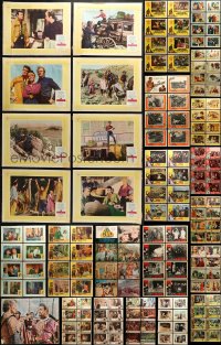 9d130 LOT OF 169 LOBBY CARDS 1950s-1960s complete sets of 8 from a variety of different movies!