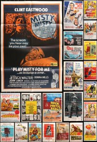 9d037 LOT OF 21 FOLDED STONE LITHO AUSTRALIAN ONE-SHEETS 1960s-1970s from a variety of movies!