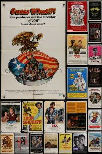 9d107 LOT OF 53 FOLDED ONE-SHEETS 1970s-1990s great images from a variety of different movies!