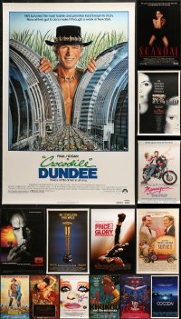 9d531 LOT OF 18 UNFOLDED SINGLE-SIDED MOSTLY 27X40 ONE-SHEETS 1980s-1990s cool movie images!