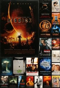 9d477 LOT OF 33 UNFOLDED MOSTLY DOUBLE-SIDED 27X40 ONE-SHEETS 1990s-2000s cool movie images!