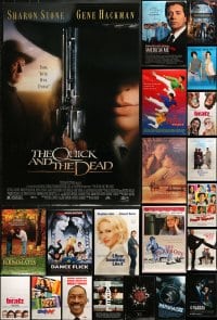 9d499 LOT OF 24 UNFOLDED MOSTLY DOUBLE-SIDED 27X40 ONE-SHEETS 1990s-2000s cool movie images!