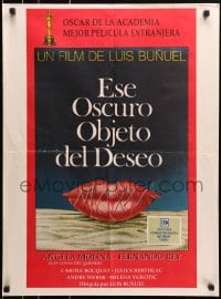 9f003 THAT OBSCURE OBJECT OF DESIRE video Argentinean R1980s Cet obscur object du desir, art by Ferracci!