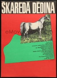 9f118 SKAREDA DEDINA Czech 12x16 1975 Karel Kachyna, Karel Vaca art of horse!