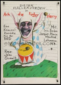 9f250 ACH DU LIEBER HARRY East German 23x32 1982 completely different art of drummer by Bofinger!