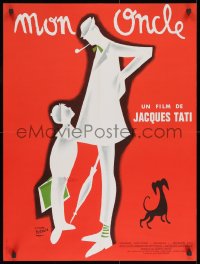 9f867 MON ONCLE French 23x30 R1970s Jacques Tati as My Uncle, Mr. Hulot, d'apres Pierre Etaix!