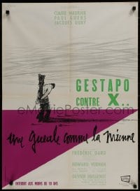 9f883 RENDEZVOUS French 23x32 1960 Une Gueule Comme La Mienne, art of Clair Maurier, Paul Guers!