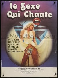 9f928 CHATTERBOX French 16x21 1982 about a woman who has a hilarious way of expressing herself!