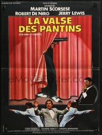 9f959 KING OF COMEDY French 16x21 1983 Robert DeNiro, Martin Scorsese, Jerry Lewis, cool Landi art!
