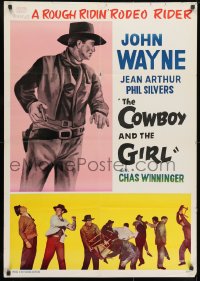 9f134 LADY TAKES A CHANCE Iranian 1963 Jean Arthur moves west and falls in love with John Wayne!