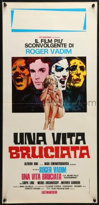 9f360 CHARLOTTE Italian locandina 1975 La Jeune fille Assassinee, Roger Vadim, bizarre sexy artwork