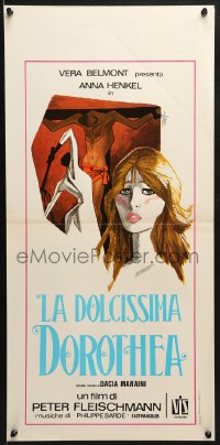 9f368 DOROTHEA'S RACHE Italian locandina 1976 Enrico De Seta art of Anna Henkel & torture scene!