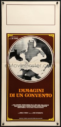9f382 IMAGES IN A CONVENT Italian locandina 1979 Joe D'Amato directed, nun Paola Senatore disrobing!