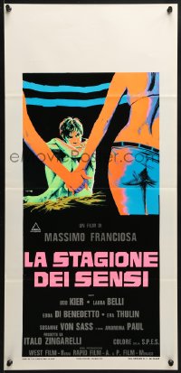 9f387 LA STAGIONE DEI SENSI Italian locandina 1969 written by Dario Argento, Franco Picchioni!