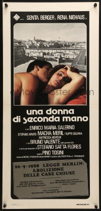 9f408 SECOND HAND LADY Italian locandina 1977 Pino Tosini's Una donna di seconda mano, sexy!