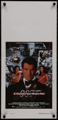 9f418 TOMORROW NEVER DIES Italian locandina 1997 Pierce Brosnan as Bond, Michelle Yeoh, sexy Teri Hatcher!