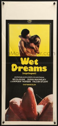 9f421 WET DREAMS Italian locandina 1975 Dutch/German sexploitation directed by Nicholas Ray & more!