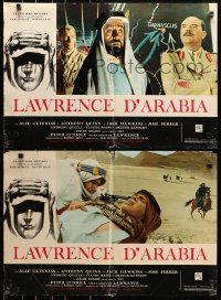9f430 LAWRENCE OF ARABIA group of 4 Italian 18x26 pbustas R1970s Lean classic, winner of 7 Oscars!