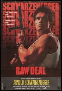 9f097 RAW DEAL Lebanese 1986 Arnold Schwarzenegger w/ wild hair style not seen in the film!