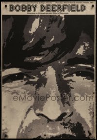 9f695 BOBBY DEERFIELD Polish 27x39 1980 close up art of F1 race car driver Al Pacino by Erol!