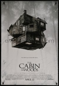9g577 CABIN IN THE WOODS advance DS 1sh 2011 Kristen Connolly, Chris Hemsworth, creepy image!