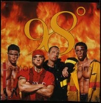 9g384 98 DEGREES 22x22 commercial poster 1998 Nick Lachey, Drew Lachey, Jeff Timmons and Jeffre!