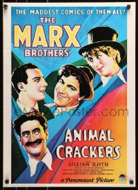 9g388 ANIMAL CRACKERS 20x28 commercial poster 1980s all four Marx Brothers!