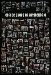 9g399 COFFEE SHOPS OF AMSTERDAM 24x36 English commercial poster 2004 images of store fronts!