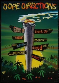 9g406 DOPE DIRECTIONS 24x34 English commercial poster 2000s giant joint as a signpost!