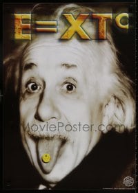 9g408 E=XTC 24x33 English commercial poster 2000s wacky image of Albert Einstein doing ecstasy!