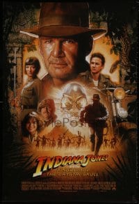 9g424 INDIANA JONES & THE KINGDOM OF THE CRYSTAL SKULL 27x40 German commercial poster 2008 Drew!