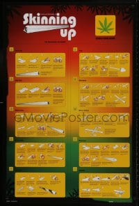 9g456 SKINNING UP 24x36 English commercial poster 2005 how to roll various type of joints!