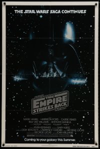 9g630 EMPIRE STRIKES BACK NSS style advance 1sh 1980 George Lucas classic, Darth Vader in space!