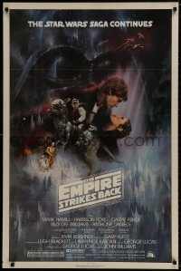 9g629 EMPIRE STRIKES BACK NSS style 1sh 1980 classic Gone With The Wind style art by Roger Kastel!