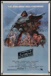 9g634 EMPIRE STRIKES BACK style B NSS style 1sh 1980 George Lucas classic, art by Tom Jung!