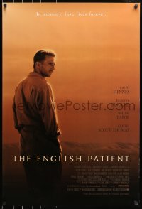 9g636 ENGLISH PATIENT 1sh 1997 Ralph Fiennes, in memory, love lives forever, Best Picture Winner!