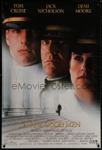 9g648 FEW GOOD MEN int'l advance DS 1sh 1992 best close up of Tom Cruise, Jack Nicholson & Demi Moore!